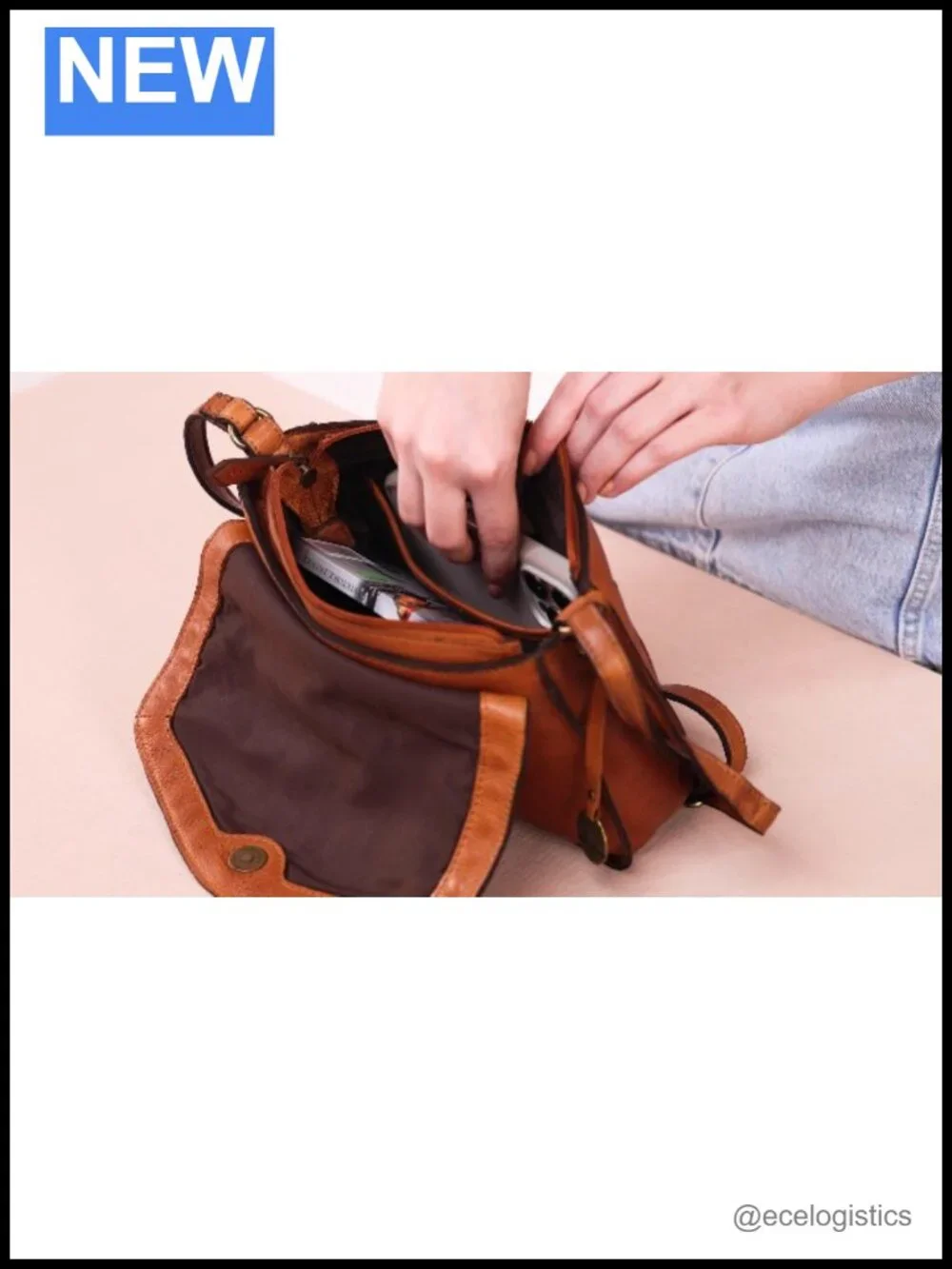 Genuine Italian Leather Boho Studded Crossbody Sling Bag Women